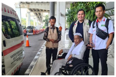 Alhamdulillah! Tiga Jemaah Indonesia yang Sakit Paska Operasional Haji Sudah Kembali di Tanah Air