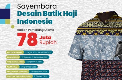 Berhadiah Rp78 Juta, Kemenag Gelar Lomba Desain Batik Haji Indonesia, Begini Cara Daftarnya